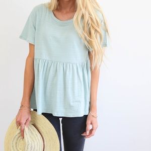 Mint Peplum T-shirt